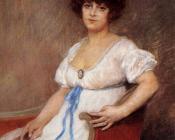 皮埃尔 卡列尔 贝劳斯 : Portrait Of A Seated Lady